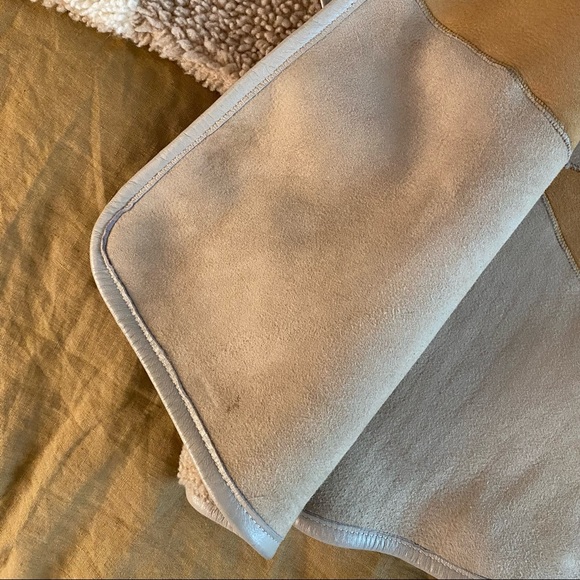 Milena Silvano Shearling Cropped Coat, Honey Combo - Picture 14 of 16